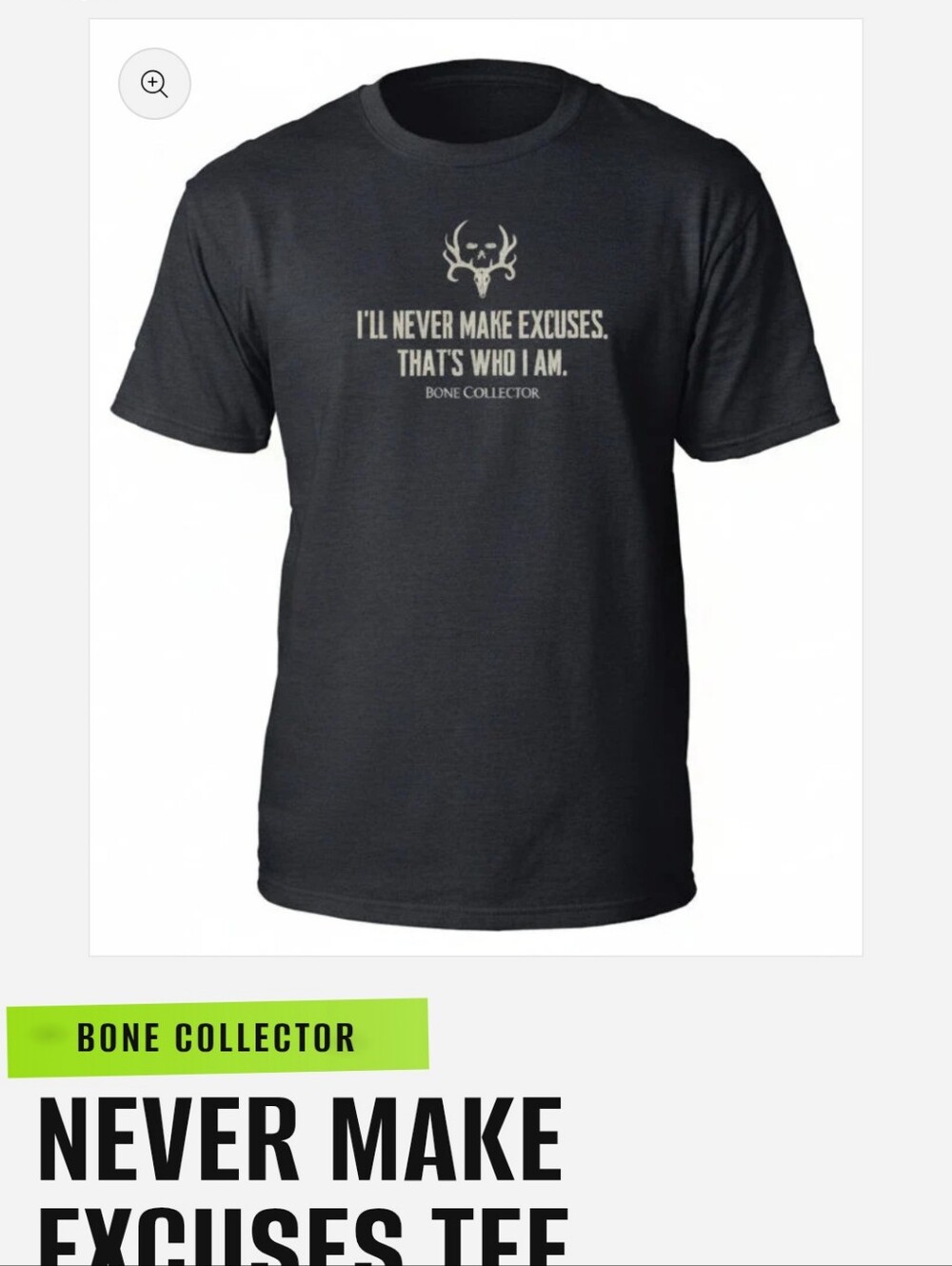 New Bone Collector T Shirt Medium